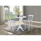 International Concepts Round 36 in Rd Extension Dining Table 40.9 inH, 2 X-Back Bar Height Stools, White, 36 W, 48 L, Wood K08-36RXT-S6133 - alternate 3